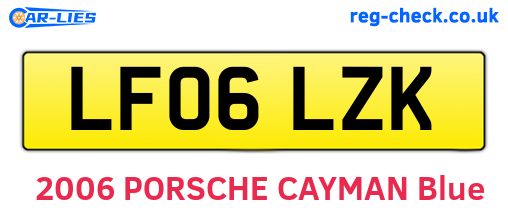 LF06LZK are the vehicle registration plates.