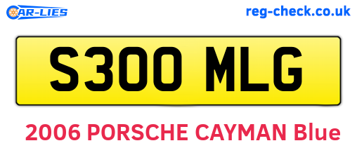 S300MLG are the vehicle registration plates.