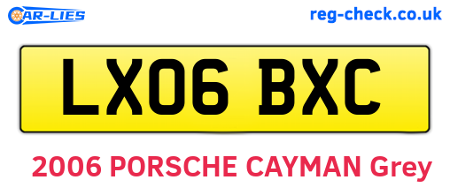 LX06BXC are the vehicle registration plates.