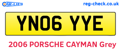 YN06YYE are the vehicle registration plates.