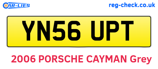 YN56UPT are the vehicle registration plates.