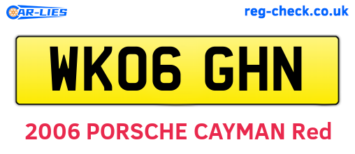 WK06GHN are the vehicle registration plates.