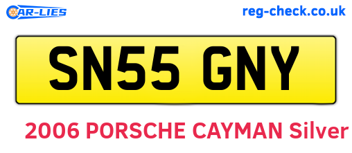 SN55GNY are the vehicle registration plates.
