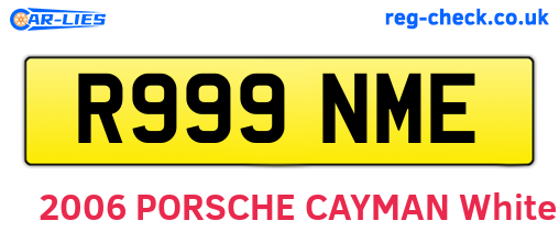 R999NME are the vehicle registration plates.