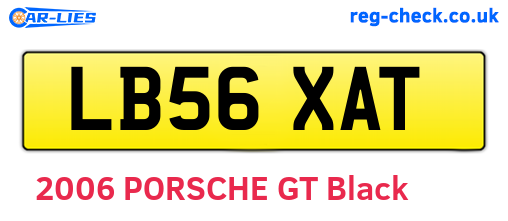 LB56XAT are the vehicle registration plates.