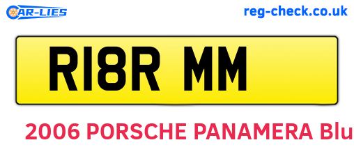 R18RMM are the vehicle registration plates.