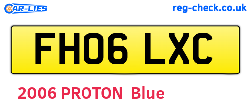 FH06LXC are the vehicle registration plates.