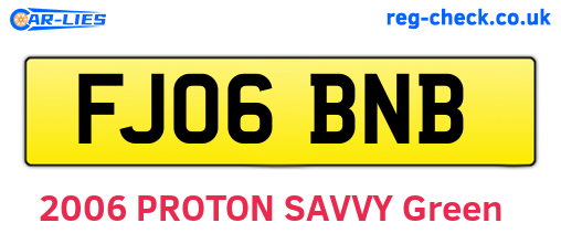 FJ06BNB are the vehicle registration plates.