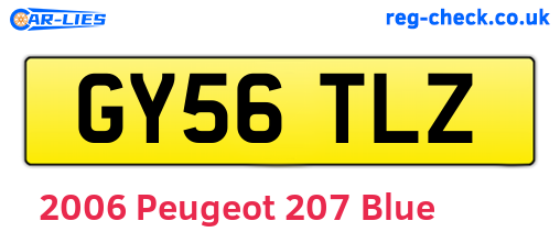Blue 2006 Peugeot 207 (GY56TLZ)