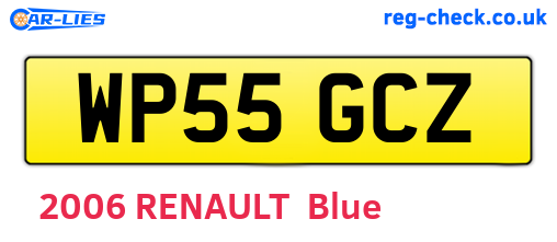 WP55GCZ are the vehicle registration plates.