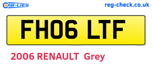 FH06LTF are the vehicle registration plates.
