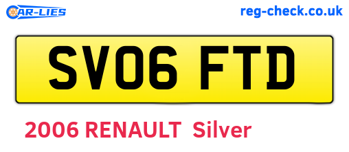 SV06FTD are the vehicle registration plates.