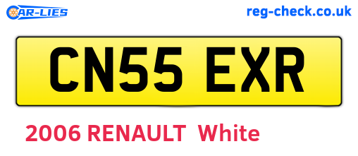 CN55EXR are the vehicle registration plates.