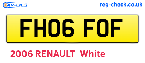 FH06FOF are the vehicle registration plates.