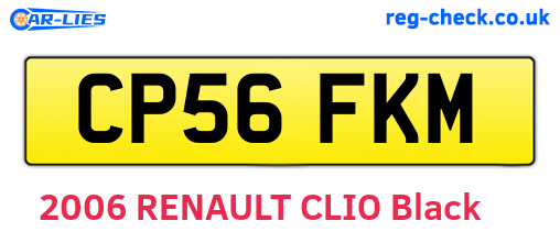 CP56FKM are the vehicle registration plates.