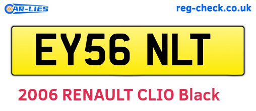 EY56NLT are the vehicle registration plates.