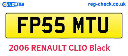 FP55MTU are the vehicle registration plates.