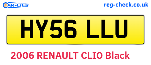 HY56LLU are the vehicle registration plates.
