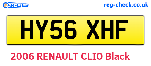 HY56XHF are the vehicle registration plates.