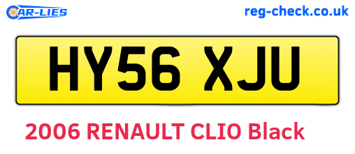 HY56XJU are the vehicle registration plates.