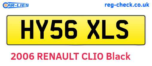 HY56XLS are the vehicle registration plates.