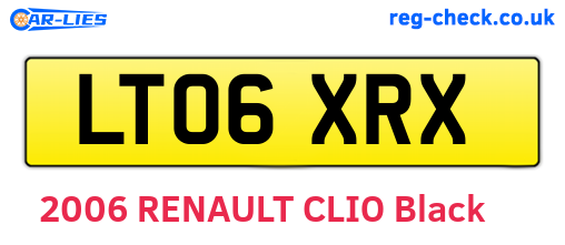 LT06XRX are the vehicle registration plates.