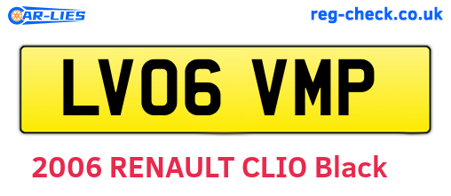 LV06VMP are the vehicle registration plates.