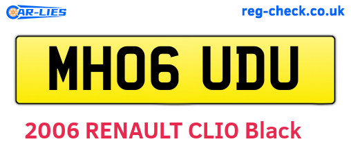 MH06UDU are the vehicle registration plates.