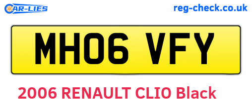 MH06VFY are the vehicle registration plates.