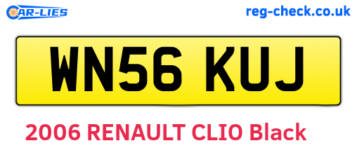 WN56KUJ are the vehicle registration plates.