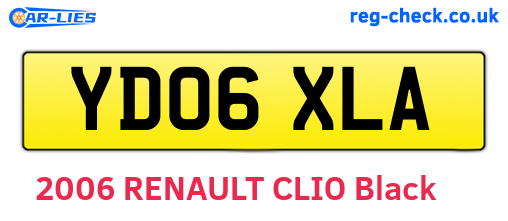 YD06XLA are the vehicle registration plates.