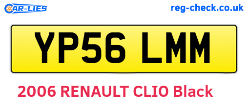 YP56LMM are the vehicle registration plates.