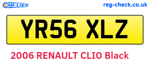 YR56XLZ are the vehicle registration plates.