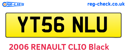 YT56NLU are the vehicle registration plates.