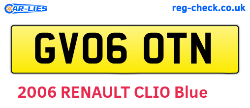 GV06OTN are the vehicle registration plates.