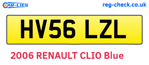 HV56LZL are the vehicle registration plates.