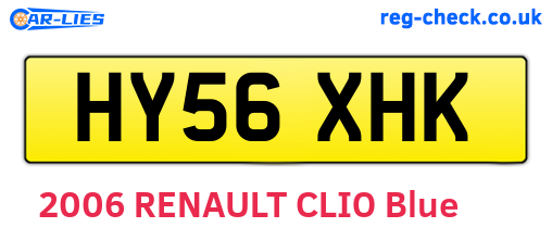 HY56XHK are the vehicle registration plates.