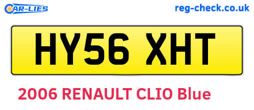 HY56XHT are the vehicle registration plates.