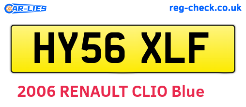 HY56XLF are the vehicle registration plates.