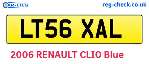 LT56XAL are the vehicle registration plates.