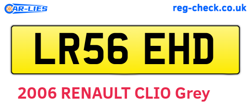 LR56EHD are the vehicle registration plates.