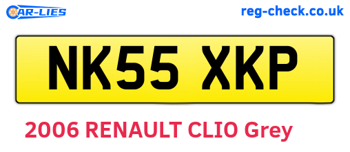 NK55XKP are the vehicle registration plates.