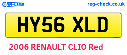 HY56XLD are the vehicle registration plates.