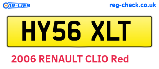 HY56XLT are the vehicle registration plates.