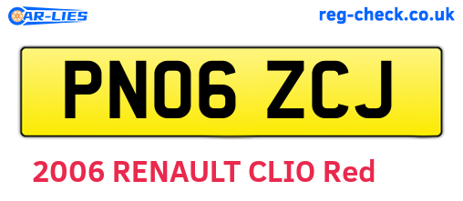 PN06ZCJ are the vehicle registration plates.