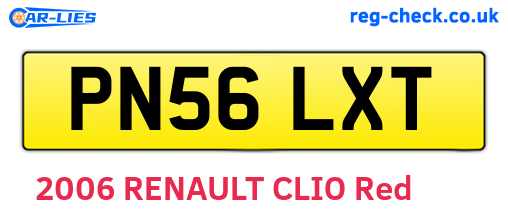 PN56LXT are the vehicle registration plates.