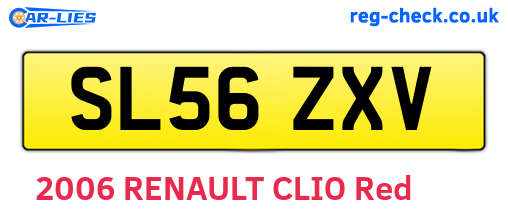 SL56ZXV are the vehicle registration plates.