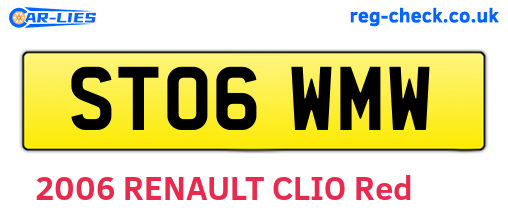 ST06WMW are the vehicle registration plates.