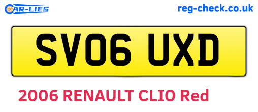 SV06UXD are the vehicle registration plates.