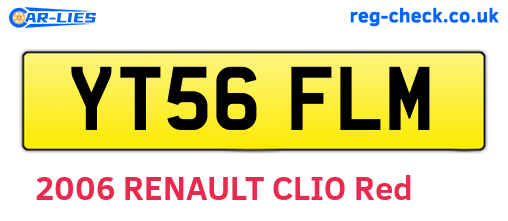 YT56FLM are the vehicle registration plates.